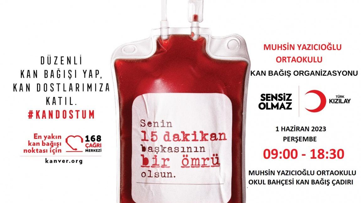 Muhsin Yazıcıoğlu Ortaokulu Kan Bağışı Kampanyası